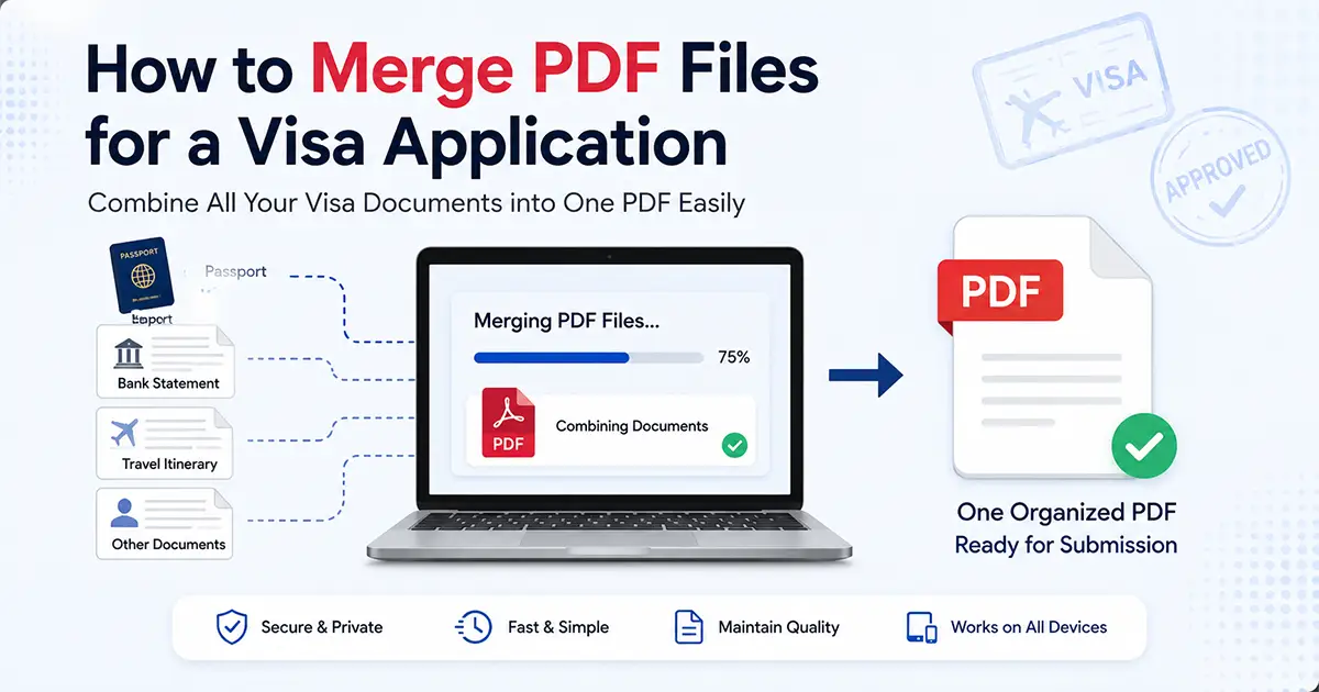 How to Merge PDF Files for a Visa Application